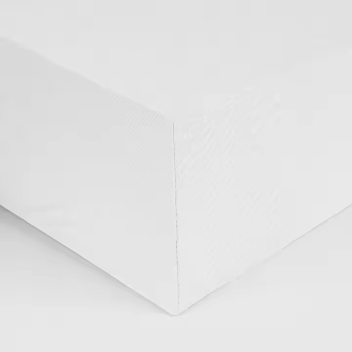 Don Algodon Sábana Bajera Percal Blanco - Cómoda y Duradera - 180 Hilos - 100% Algodón - 1