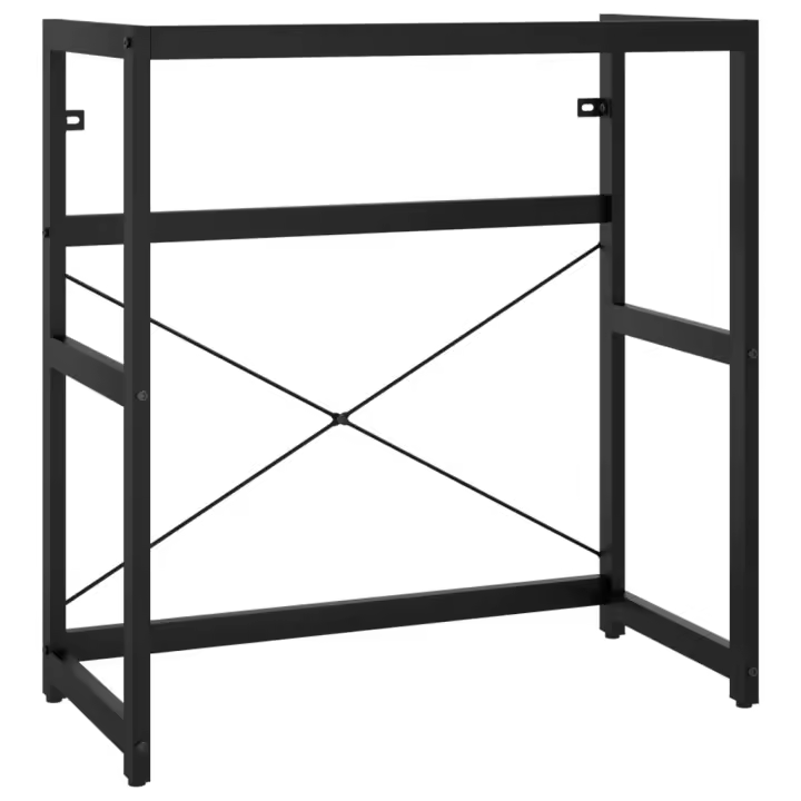 Estructura de lavabo de Hierro Negro 79x38x83 cm - 1