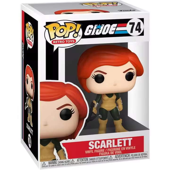 FUNKO POP -  Retro Toy - G.I. Joe - Scarlett -  Producto oficial - Juguete Creativo - Coleccionable -  Edad recomendada mayores de 14‎ años - 1