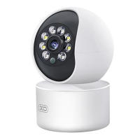 XO Camara de Seguridad Wifi - Resolucion 3mpx 2304x1296 - Deteccion de Movimiento 0-10m - Vision Nocturna - Intercomunicador de Voz - Grabacion en Bucle - Rotacion Ajustable - Soporta MicroSD hasta 128Gb - Color Blanco - details 0