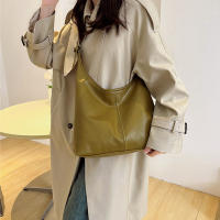 Bolso De Hombro Para Mujer Estilo Coreano Con Gran Capacidad Bolso Cruzado Sencillo Y Casual De Cuero PU Bolsa De Mano Con Solapa - details 14