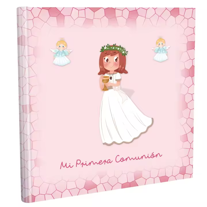 Libro de Comunión Edima niña cáliz estuche de lujo - 1