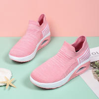 Zapatillas De Plataforma Para Mujer Color Beige Y Negro Talla Grande Casual Zapatillas De Correr Trendy Vulcanizadas - details 9