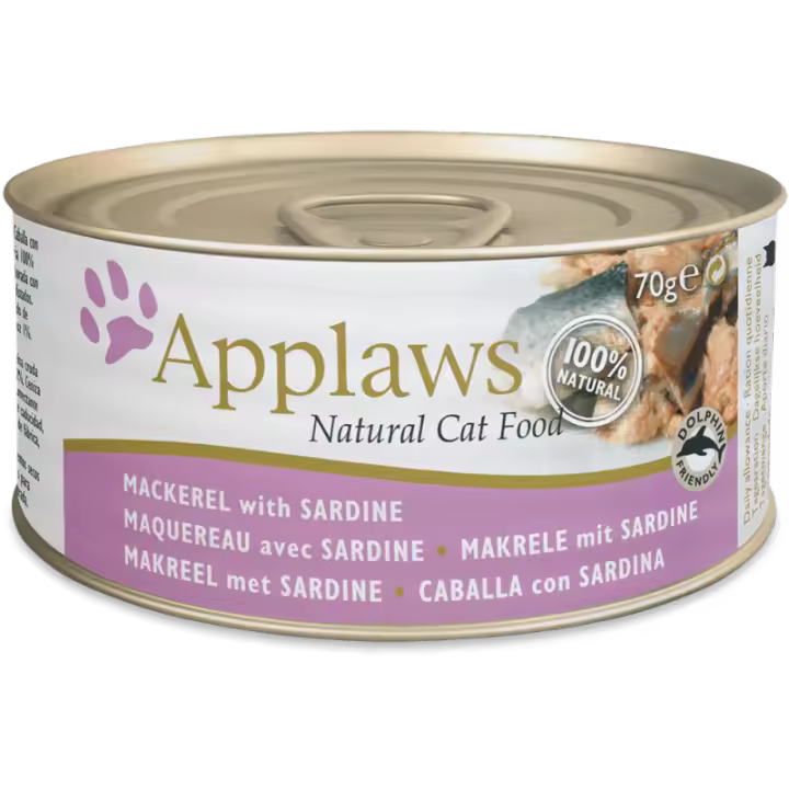 Applaws Lata Gatos 70 Gr Caballa Y Sardina 24 X 70 Gr - 1