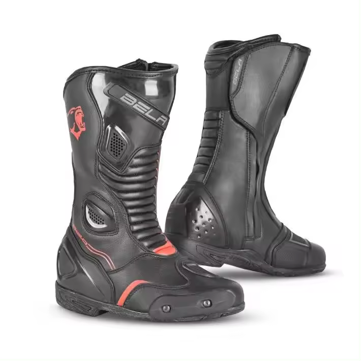 NR HERMANO ESPAÑOL BELA - BOTAS PIEL STRIP NEGRO/ROJO - 1