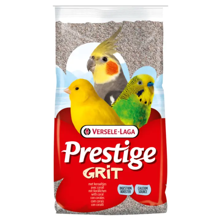 Grit Pajaros Prestige Versele-Laga 2.5 kg - Grit con Coral - Minerales y Oligoelementos para canarios, ninfas y periquitos - Suplemente Alimenticio todas las aves - Versele Laga - 1
