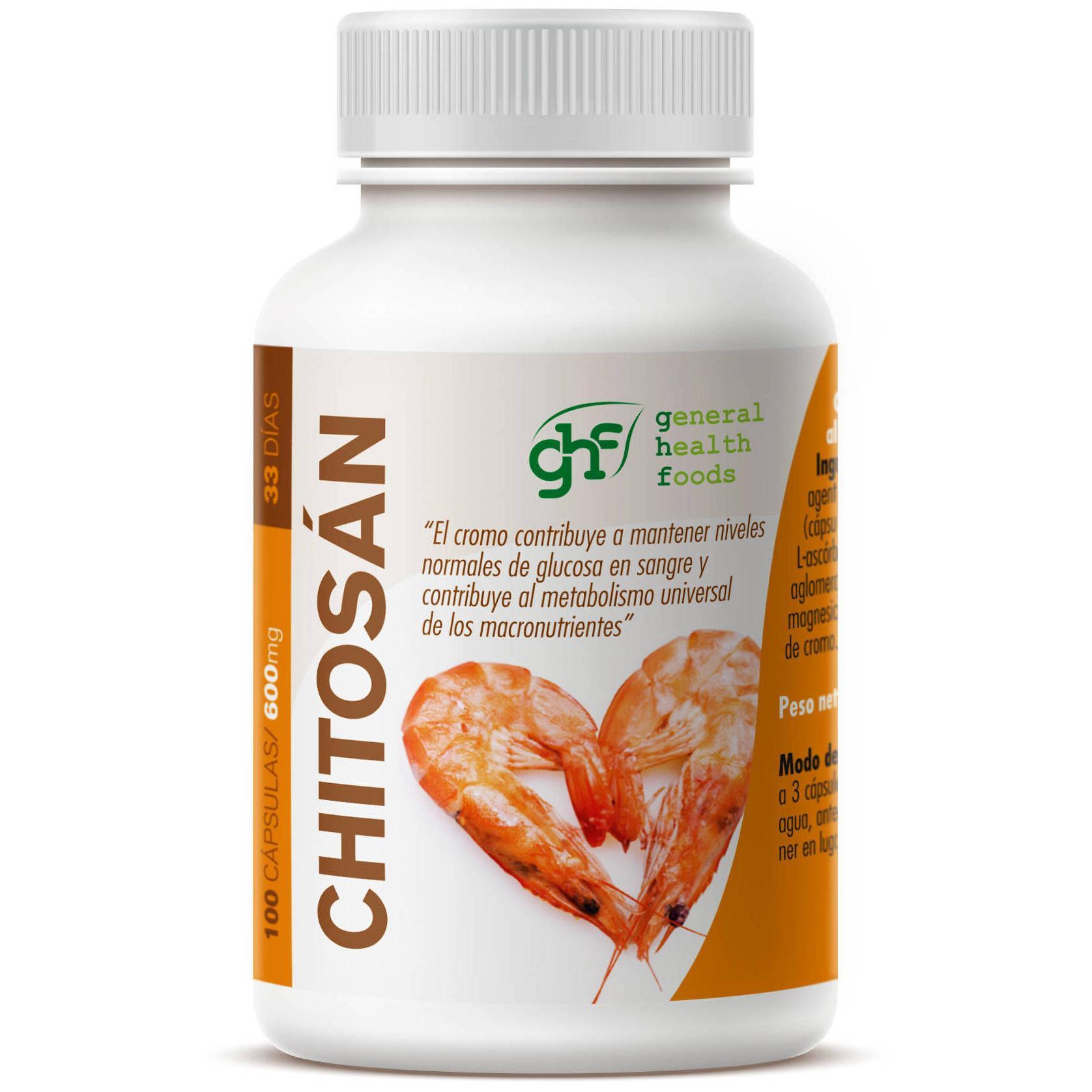 GHF Chitosan 600 mg 100 Cápsulas