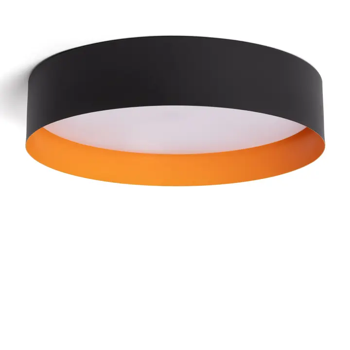 LEDKIA LIGHTING - Plafón de Techo LED 40W | Iluminación Eficiente y Duradera | Diseño Moderno | Fácil Instalación | Dimensiones Compactas, Negro, Acero Aleado - 1