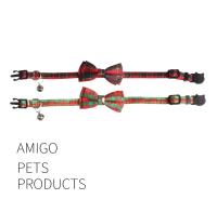 Accesorios Para Mascotas Serie Navidad Collar De Navidad Con Nudo Flor Triangular Para Gatos Y Perros Añade Un Ambiente Festivo - details 3