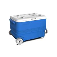 XHC BRICO | Nevera Portátil Térmica Azul con ruedas - Capacidad 45L - Hasta 6h de Frío | Marca Atlantic - details 1