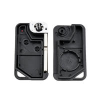 Carcasa De Llave De Coche Flip Modificada Para LAND ROVER RANGE P38 Discovery Freelander Defender 90 1995-2004 Con 2 Botones Y Hoja HU58 Sin Corte Material ABS Plástico Y Metal - details 4