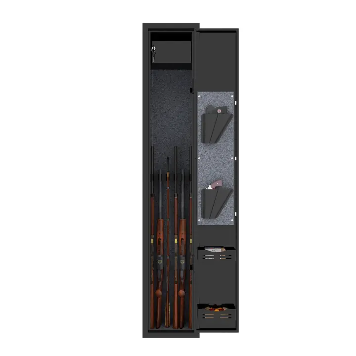 Caja Fuerte para rifles para 5 Pistolas grandes, Caja Fuerte para rifles y Pistolas, Caja Fuerte para escopetas, Accon, ajustado para almacenamiento Seguro de Pistolas grandes y escopetas. - 1
