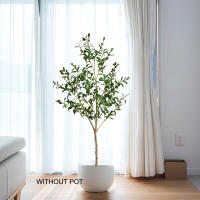 Planta Artificial De Olivo De 140CM Con Ramas Y Hojas Reales Tronco Natural Falso De Seda Para Decoración De Interiores Y Oficinas - details 1