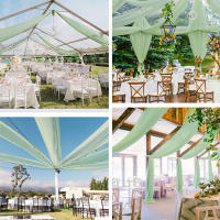 Nueva Decoración De Arco De Boda Con Cortina De Tulle Transparente Cortina De Techo Para Fiesta Y Ceremonia En Hotel Estilo Europeo - details 10