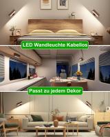 Lámpara de Pared with Katería de Carga USB, Lampara Mesita Noche Recargable, Apliques de Interior Adhesivos para Dormitory, 360 ° Giratorio de Control Tácthil - details 1