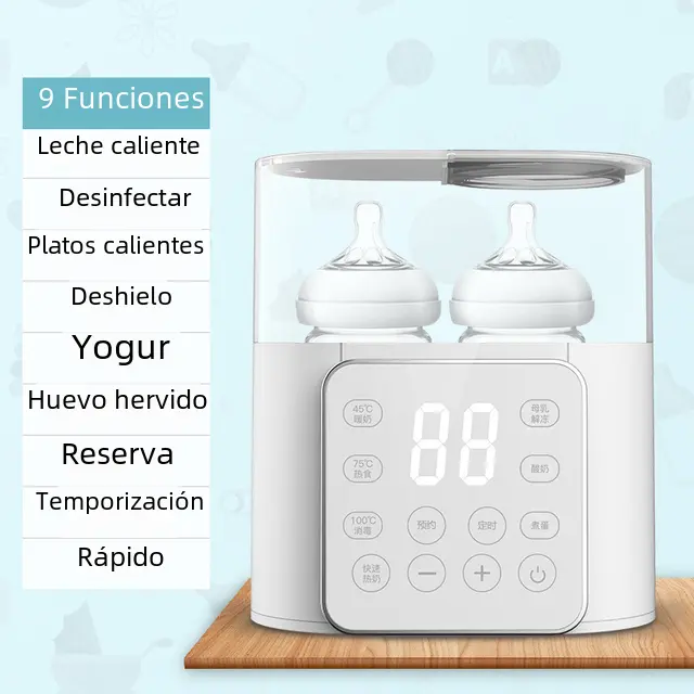 Calentador de Botella para Bebé Multifuncional Accesorio Rápido Calentador de Alimentos y Leche con Control de Temperatura Preciso Recomendado para 25-36m Hecho para Bebé - 1