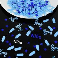 Confeti Azul Y Rosa Para Baño De La Madre Decoraciones Para Fiesta De Cumpleaños De Bebé Niño Y Niña Desechable Plástico 15g Por Bolsa - details 10