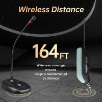 EALSEM 380 UHF Micrófono Inalámbrico De Conferencia Con 1 Canal Jack De 6.35MM 50Metro 640-690MHz Para Reuniones Y Eventos - details 5