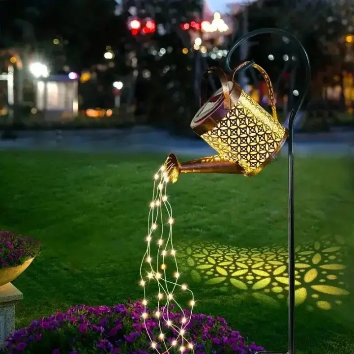 Farol De Jardín Solar LED Con Botella De Riego Impermeable Para Decoración De Vila Camino Patio Jardín Fuente De Luz LED Solar - 1