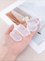 Molde De Silicona Para Joyería DIY Pendones Redondos Y Rectangulares Formas De Corazón Y Escudo Herramientas Para Colgantes Y Llaveros - details 5