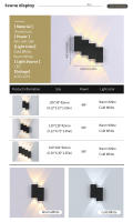 Lámpara De Pared LED De Aluminio IP66 Impermeable Para Exterior 4W 6W 8W 12W Iluminación Para Jardín Dormitorio Sala De Estar Escaleras - details 4