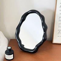 Espejo Compacto de Lujo - Decorativo Vanidad con Base, Estilo Minimalista para Estudiantes y Hogar 1pcs - details 3