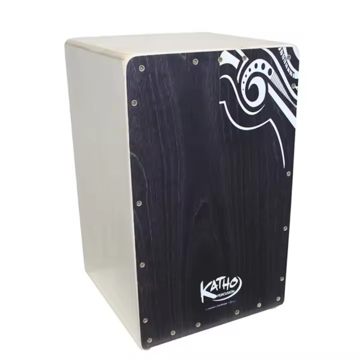 Cajón Flamenco Etniko Negro de Katho Percusión – Profesional, Estético y con Sonido Potente - 1