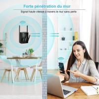 Amplificador Señal WiFi AC2100, Repetidor WiFi Largo Alcance 2100mbps 2.4GHz y 5GHz, Conexión WPS con Puerto Ethernet, Punto Acceso, Amplificador WiFi de Doble Banda con Compatibilidad Universal - details 1