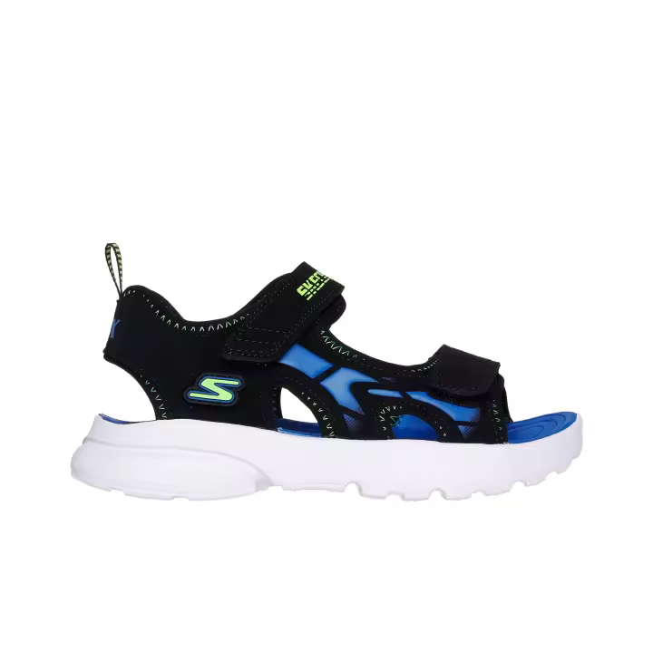 Skechers 406513L_BBLM Sandalias deportivas para niño negras en sintético 80322 - 1