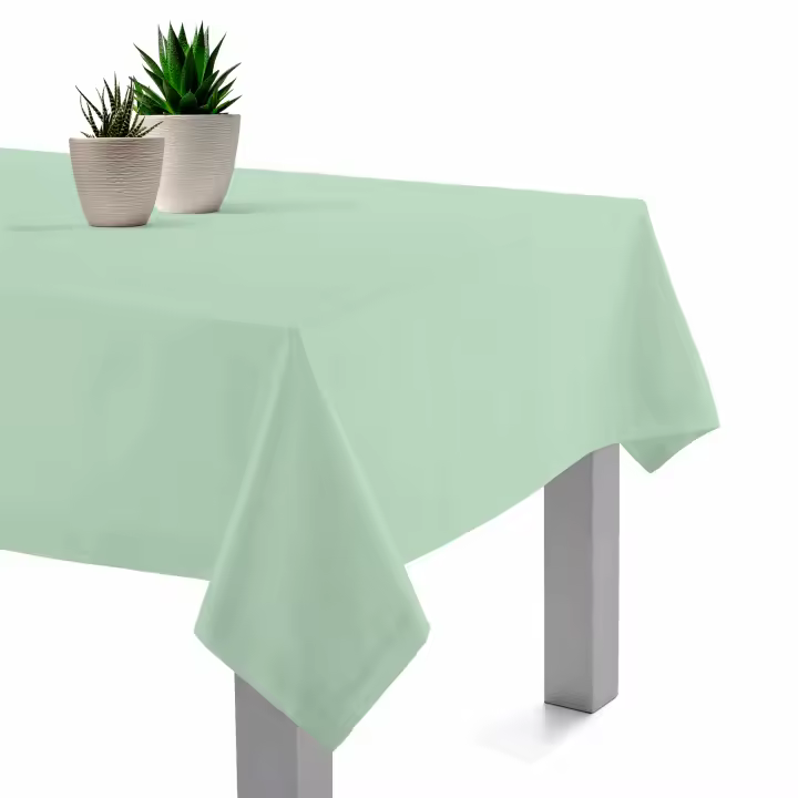 Mantel Resinado Antimanchas Net Verde 140x140, 140x200, 140x250, Impermeable, Fácil de limpiar, Comedor, Cocina PADUANA - 1