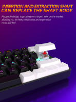 Teclado Mecánico De Juego MUCAI MK61 Con Switches Rojos 61 Teclas Cableado Desmontable RGB Retroiluminado Intercambiable Caliente - details 5