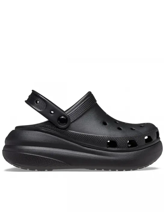 Crocs Crush U Zuecos Negros con Altura única de 5,2 Cm - 1