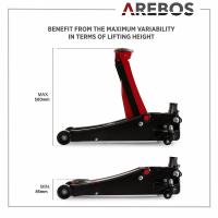 AREBOS Gato hidrÃ¡ulico de 3 t con una altura de elevaciÃ³n de 85 a 500 mm - details 12