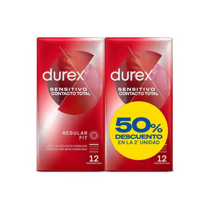 Durex Sensitivo Contacto Total 50% descuento en la 2a unidad - 1