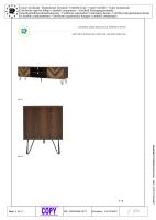 Mueble de TV Estilo Industrial Moderno | Puertas de Panel de Madera Natural + Asas Doradas | 2 Compartimientos de Almacenamiento, Soporte Integrado para TV y Patitas de Hierro Anticorrosión-Elegant, Funcional y Duradero para Salones - details 10