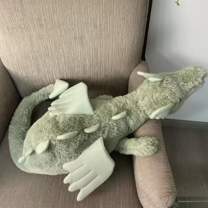 Muñeco De Peluche Dexter Dinosaurio Verde Jelly Cat Juguete Interactivos Para Perros Y Gatos Regalo De Navidad Para Mascotas Tamaño 50/66cm - 1
