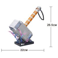 Mini-Brick Construcción Thunder Hammer Knew Built Bloques De Construcción Precisión Para Enthusiasts De Modelos Regalo Y Decoraciones Para Niños De 3-14 Años - details 5