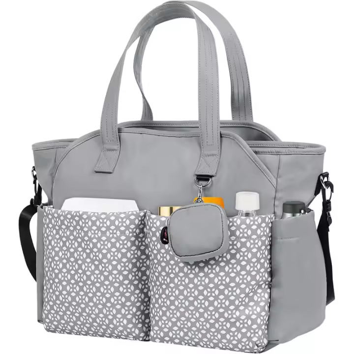 Bolso para Mamá, Bolso para Papá, multifuncionales, de gran capacidad, para Cuzar biberones y pañales, Bolso bandolera para madre y Bebe. - 1