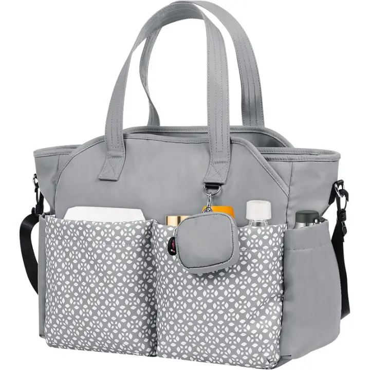 Bolso para Mamá, Bolso para Papá, multifuncionales, de gran capacidad, para Cuzar biberones y pañales, Bolso bandolera para madre y Bebe. - 1