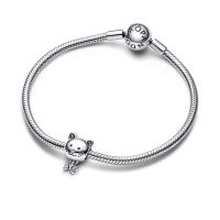 Pandora Moments Charm de ley Mascota Gato & Lazo 792255C01 , para Mujer - details 1