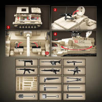 Bloques De Construcción De Tanque Tipo L No. 3 Alemania Guerra Mundial II Juguete Colección Modelo Para Niños Regalos De Navidad Y Cumpleaños - details 5