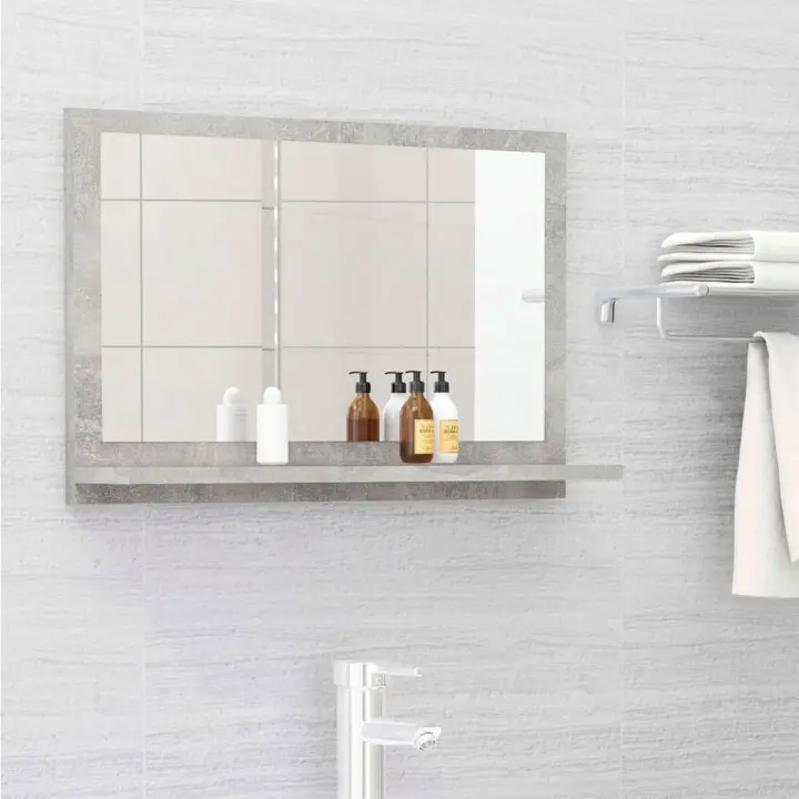VidaXL Espejo de baño madera con repisa 37x60x10,5 cm - 1