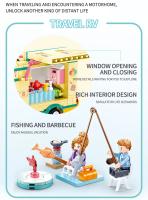 Bloques De Construcción Sluban Alps Ski Resort Con RV Y Casa De Agua Caliente Modelo Educativo DIY Para Niños Regalo De Cumpleaños - details 11