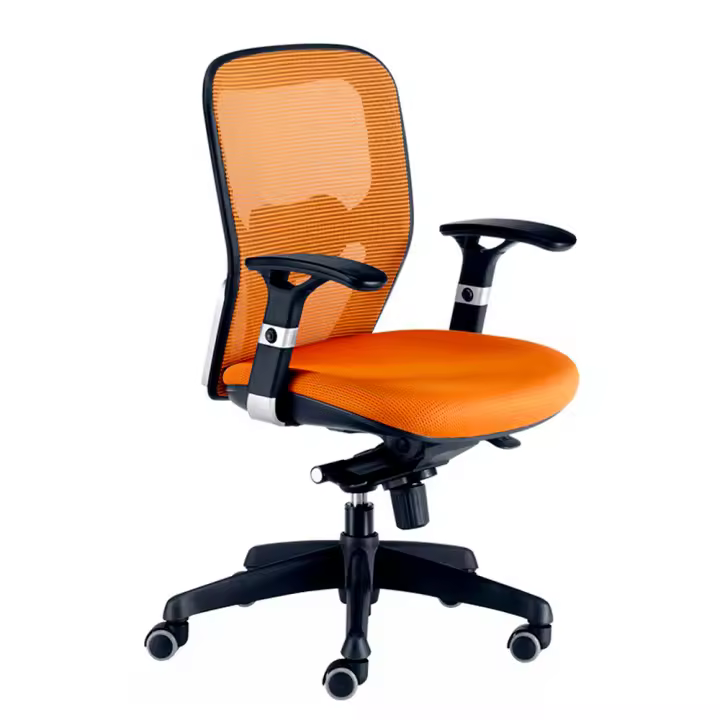 Silla Ergonómica Boston Naranja de Euromof - 1