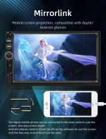 Reproductor De Coche BQCC 7'' MP5 Con Pantalla Táctil Android AUTO CarPlay BT AUX Luz Colorida Radio FM F7018C Para Vehículos - details 4