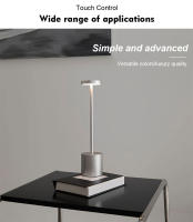 Lámpara De Mesa LED Recargable 4W Con Carga Tipo-C Luz Ambiental Creativa De Tres Colores Metal Toque Iluminación Barra Decorativa Para Habitación - details 7