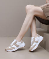 Zapatillas De Correr Para Mujer Casual Ligero Con Suela Gruesa Y Plataforma Zapatillas De Caminar Con Cordones PU Transpirables Talla Verdadera Para Adultos - details 1