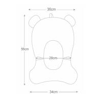 Alfombra de baño para bebé de 22 x 14,2 pulgadas, cama de baño para recién nacido, alfombra de malla suave antideslizante ajustable, respaldo plegable para silla de baño para bebé, alfombra flotante para baño de bebé, adecuada para 0-18 meses - details 0