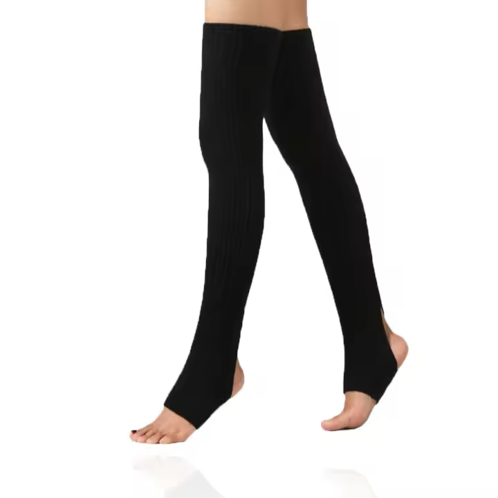 Calentadores De Piernas De Moda Calcetines Largos Sin Pierna Talla Unica Para Mujer Invierno Danza Yoga Ballet Transpirables - 1