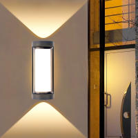 Luz De Pared Exterior Impermeable Para Decoración De Jardín Luz Atmosfera LED Ajustable AC85-265V Instalación En Casa Estilo Moderno - details 2